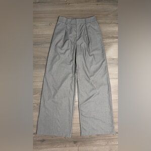 Commense wide-leg pleated Classic Gray Dress Pants-BRAND NEW